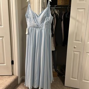 Light blue bridesmaid dress size 8 NWT